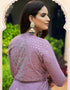 Traditional Function Wear Gown Collection Light Purple Cotton Gown Side View